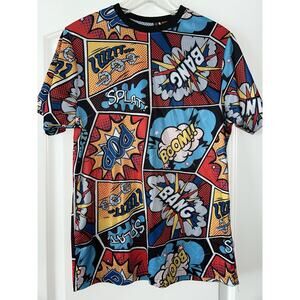 Drill Clothing Co Oh Snap! Comic Pop Art T-Shirt Stretch Men’s Medium